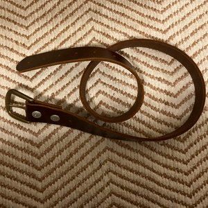 Brown leather belt